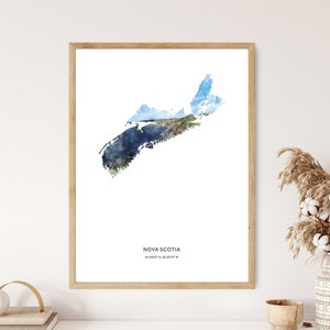 | imprimés de la Nouvelle-Écosse | d’aquarelle de la Nouvelle-Écosse Nova Scotia Canvas | Affiche de la Nouvelle-Écosse | | d’art cartographique de la Nouvelle-Écosse Carte de la Nouvelle-Écosse