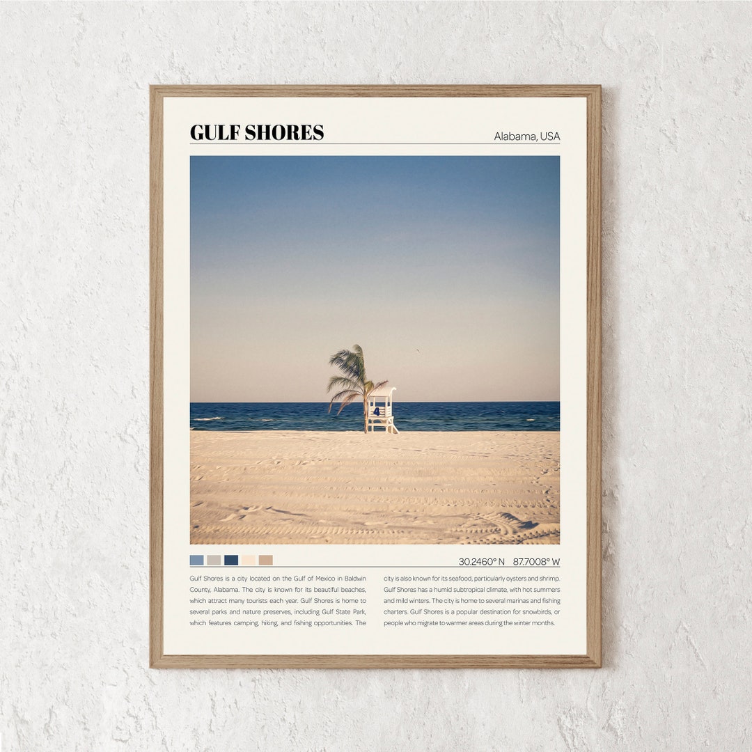 Gulf Shores Print Gulf Shores Art Gulf Shores Poster Gulf Shores Photo Gulf Shores Canvas Gulf