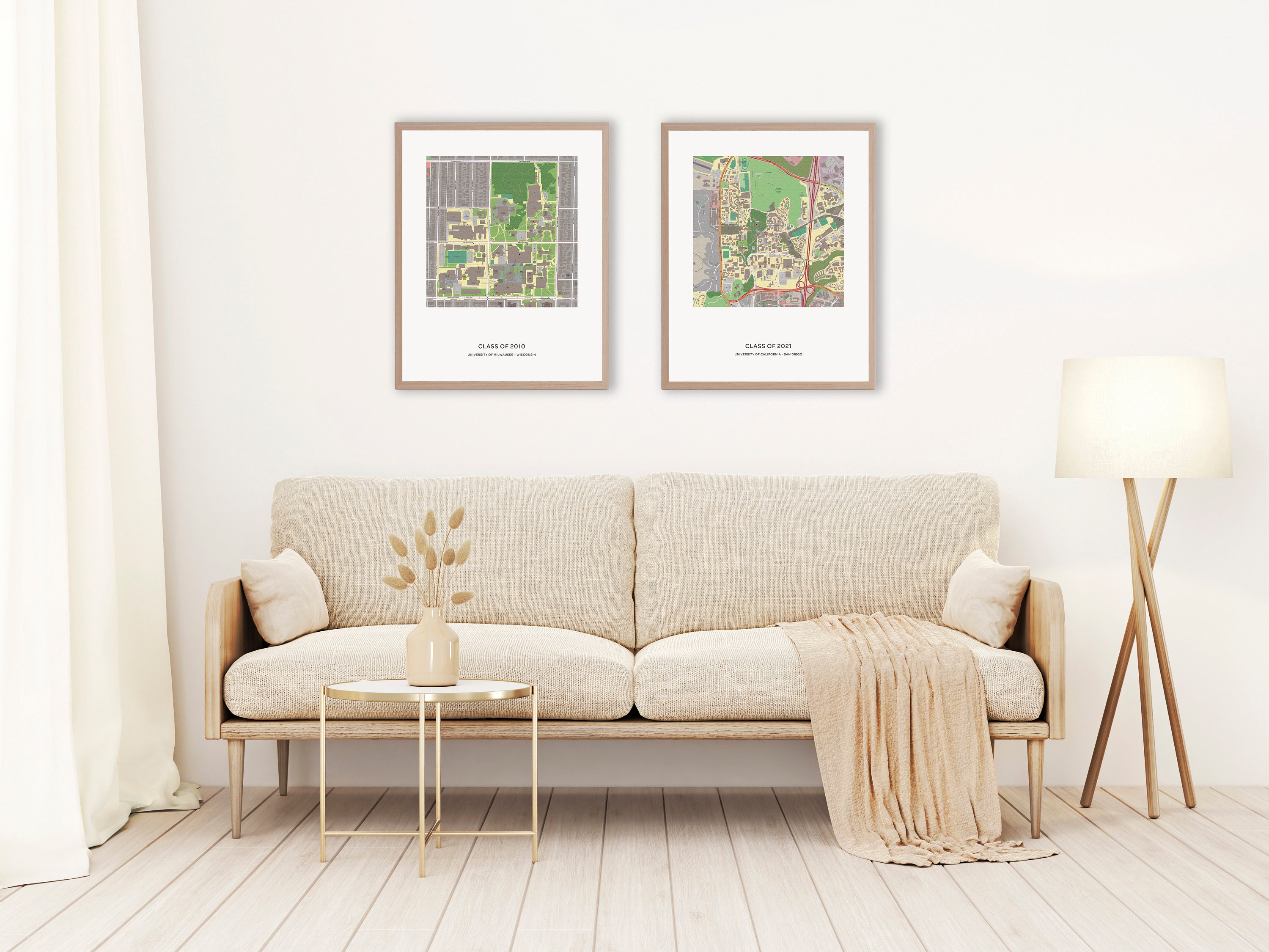 University College Map Print Personalized University Canvas - Etsy