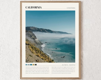 California Print | California Wall Art | California Poster | California Photo | California Canvas | California Wall Decor | California Gift