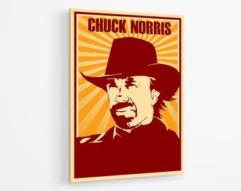 Chuck Norris Motivational Acrylic Print | Karate Wall Art Print Acrylic Glass | Karate Motivational Acrylic Poster