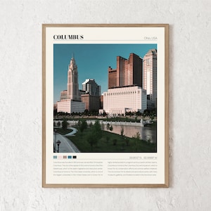 Columbus Print | Columbus Wall Art | Columbus Poster | Columbus Photo | Columbus Canvas | Columbus Wall Decor | Columbus Travel Gift