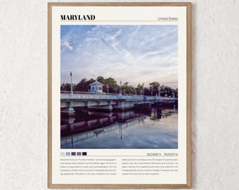 Maryland Print | Maryland Wall Art | Maryland Poster | Maryland Photo | Maryland Canvas | Maryland Wall Decor | Maryland Travel Gift