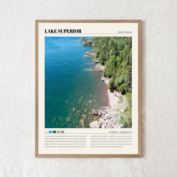 Lake Superior Wall Art Etsy