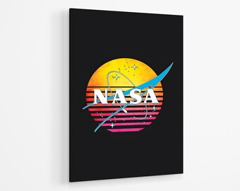 Nasa Vintage Acrylic Print | Space Motivational Wall Art Print Acrylic Glass | Nasa JPL Retro Acrylic Poster | Nasa Print