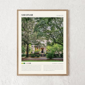 Savannah Print | Savannah Wall Art | Savannah Poster | Savannah Photo | Savannah Canvas | Savannah Wall Decor | Savannah Travel Gift