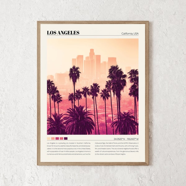 Los Angeles Print | Los Angeles Wall Art | Los Angeles Poster | Los Angeles Photo | Los Angeles Canvas | Los Angeles Wall Decor Gift