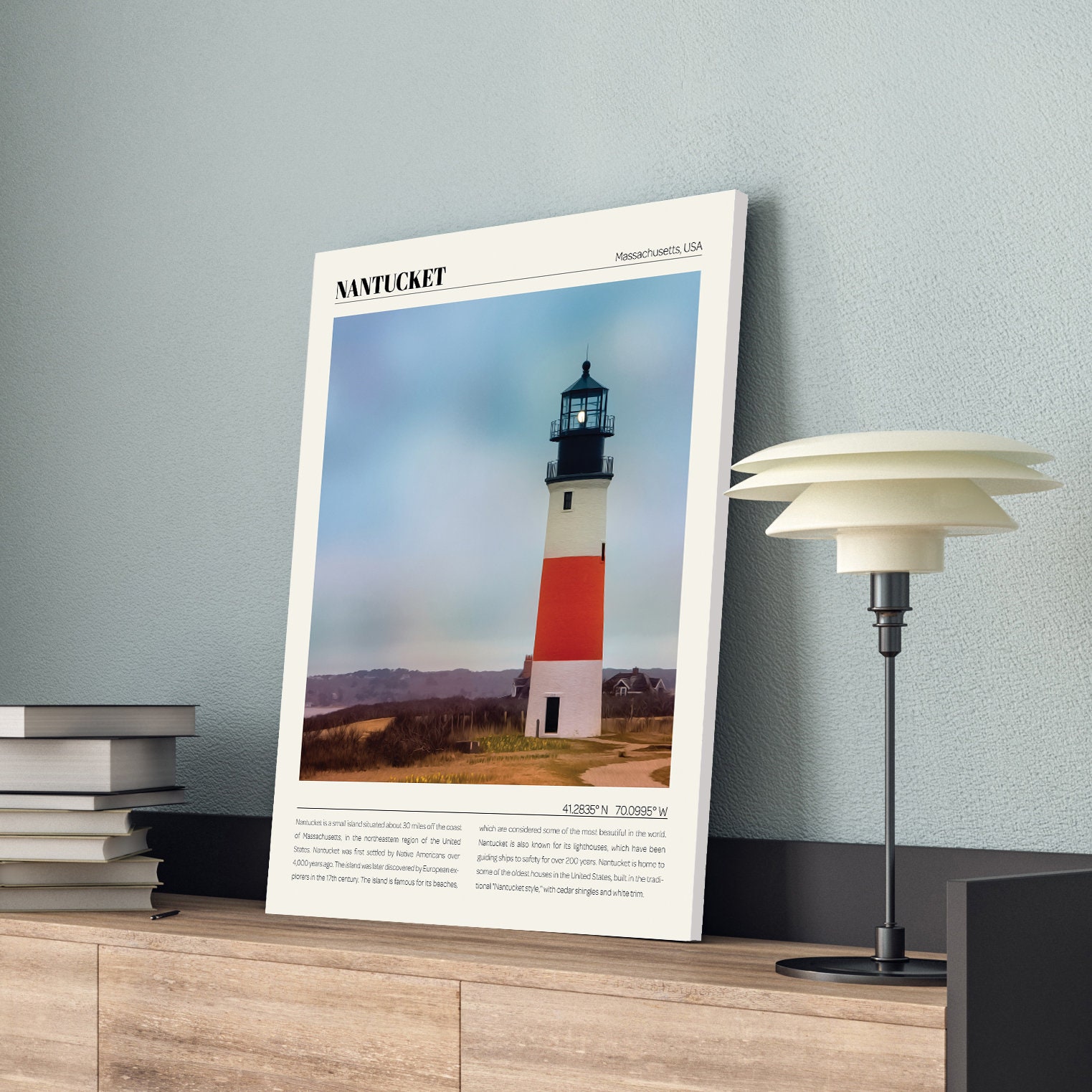 Nantucket Print Nantucket Wall Art Nantucket Poster Etsy
