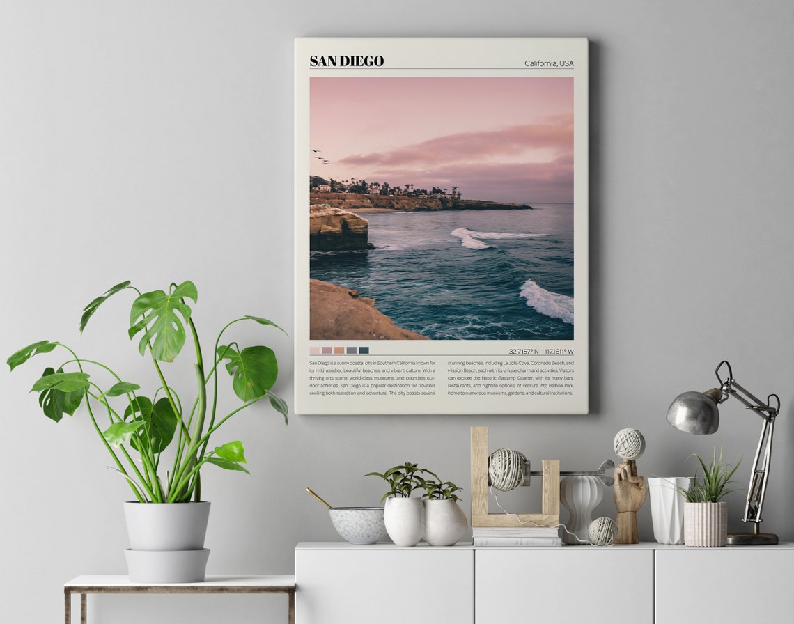 San Diego Print | San Diego Wall Art | San Diego Poster | San Diego ...