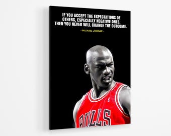 Jordan Motivational Acrylic Print | Basketball Wall Art Print Acrylic Glass | Basketball Motivational Acrylic Poster