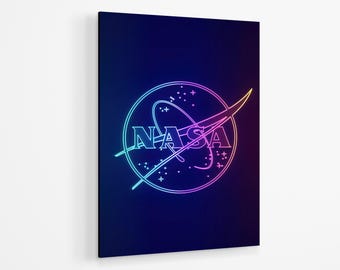 Nasa Vintage Acrylic Print | Space Motivational Wall Art Print Acrylic Glass | Nasa JPL Retro Acrylic Poster | Nasa Print