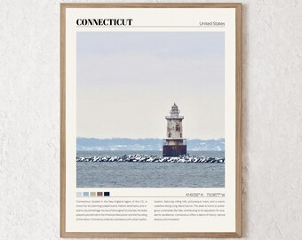 Connecticut Print | Connecticut Wall Art | Connecticut Poster | Connecticut Photo | Connecticut Canvas | Connecticut Decor Travel Gift