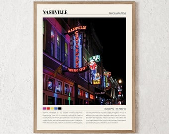 Nashville Print | Nashville Wall Art | Nashville Poster | Nashville Photo | Nashville Canvas | Nashville Wall Decor | Nashville Travel Gift