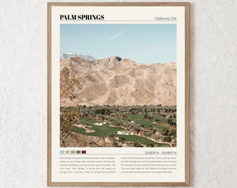 Palm Springs Print | Palm Springs Art | Palm Springs Poster | Palm Springs Photo | Palm Springs Canvas | Palm Springs Decor Travel Gift