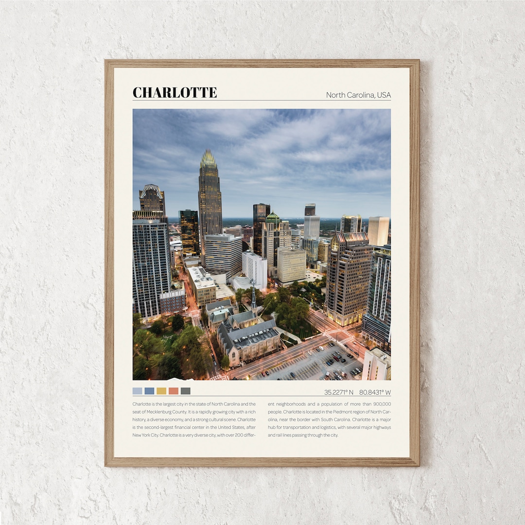 Charlotte Print Charlotte Wall Art Charlotte Poster Charlotte Photo