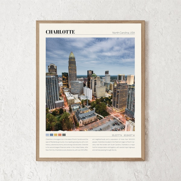 Charlotte Print | Charlotte Wall Art | Charlotte Poster | Charlotte Photo | Charlotte Canvas | Charlotte Wall Decor | Charlotte Travel Gift