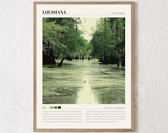 Louisiana Print | Louisiana Wall Art | Louisiana Poster | Louisiana Photo | Louisiana Canvas | Louisiana Wall Decor | Louisiana Travel Gift
