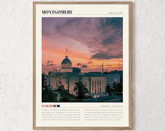 Montgomery Print | Montgomery Wall Art | Montgomery Poster | Montgomery Photo | Montgomery Canvas | Montgomery Wall Decor | Montgomery Gift