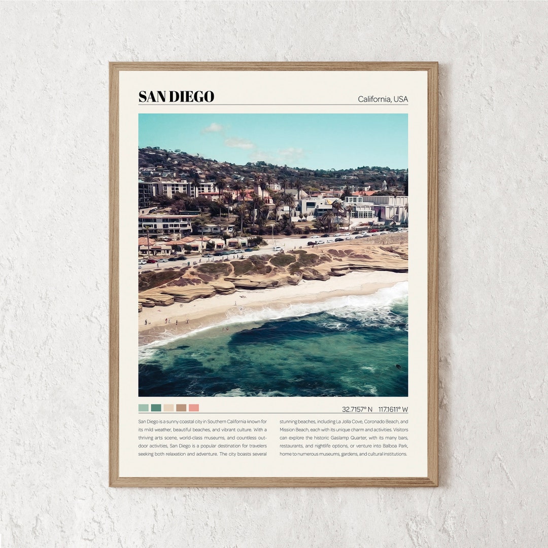 San Diego Print San Diego Wall Art San Diego Poster San Diego Photo San