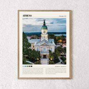 Athens Georgia Print | Athens Wall Art | Athens Poster | Athens Photo | Athens Canvas | Athens Wall Decor | Athens GA Travel Gift