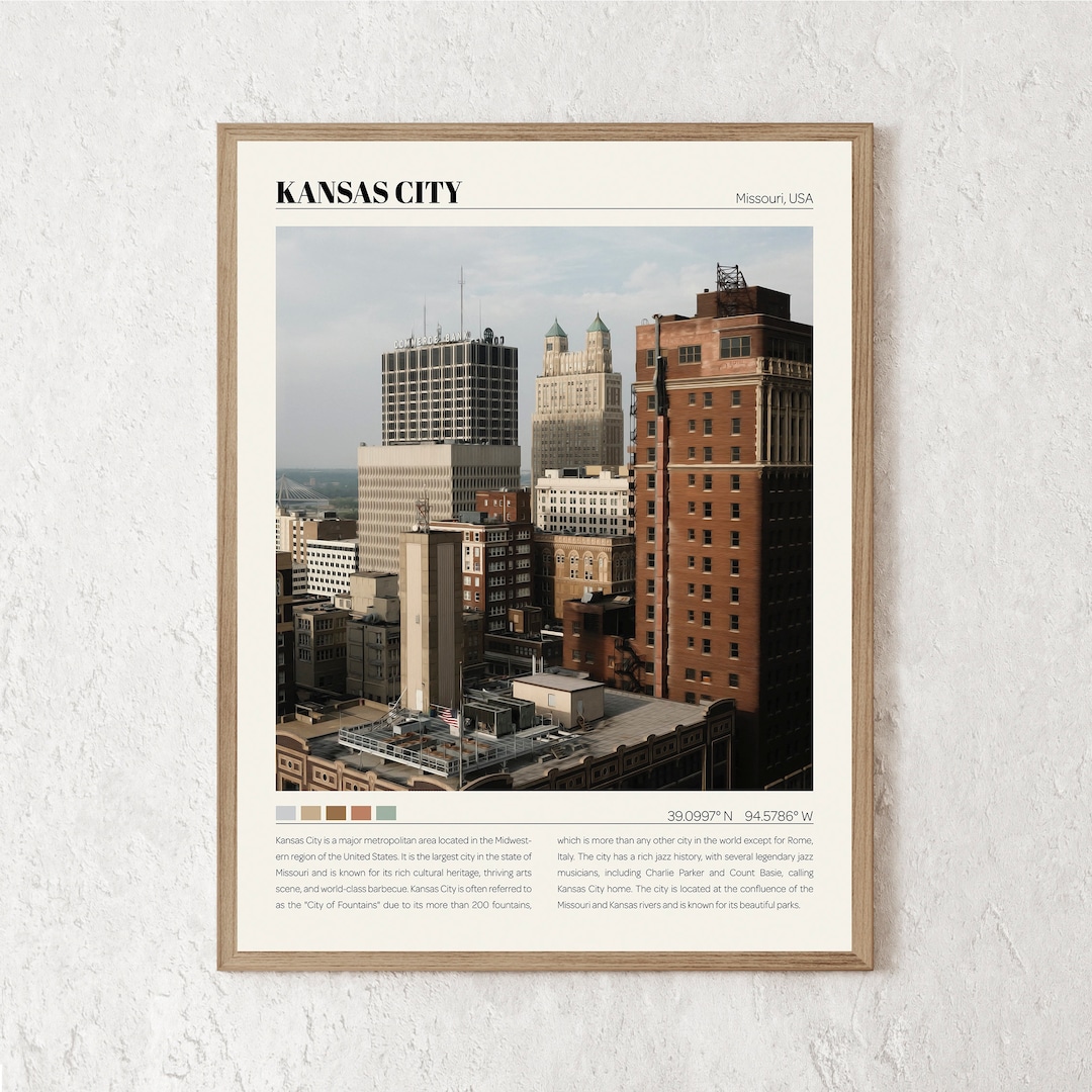 Kansas City Print Kansas City Wall Art Kansas City Poster Kansas City
