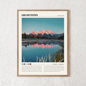 Grand Teton Print | Grand Teton Wall Art | Grand Teton National Park Poster | Grand Teton Photo | Grand Teton Canvas | Grand Teton Gift