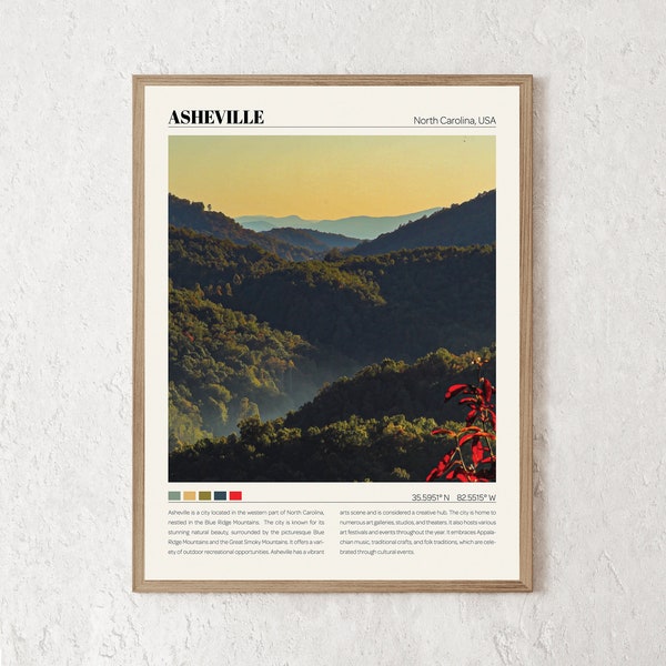 Asheville Canvas Art Etsy