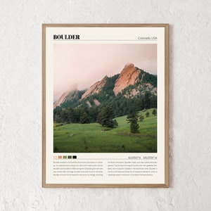 Boulder Print | Boulder Wall Art | Boulder Poster | Boulder Photo | Boulder Canvas | Boulder Wall Decor | Boulder Travel Gift