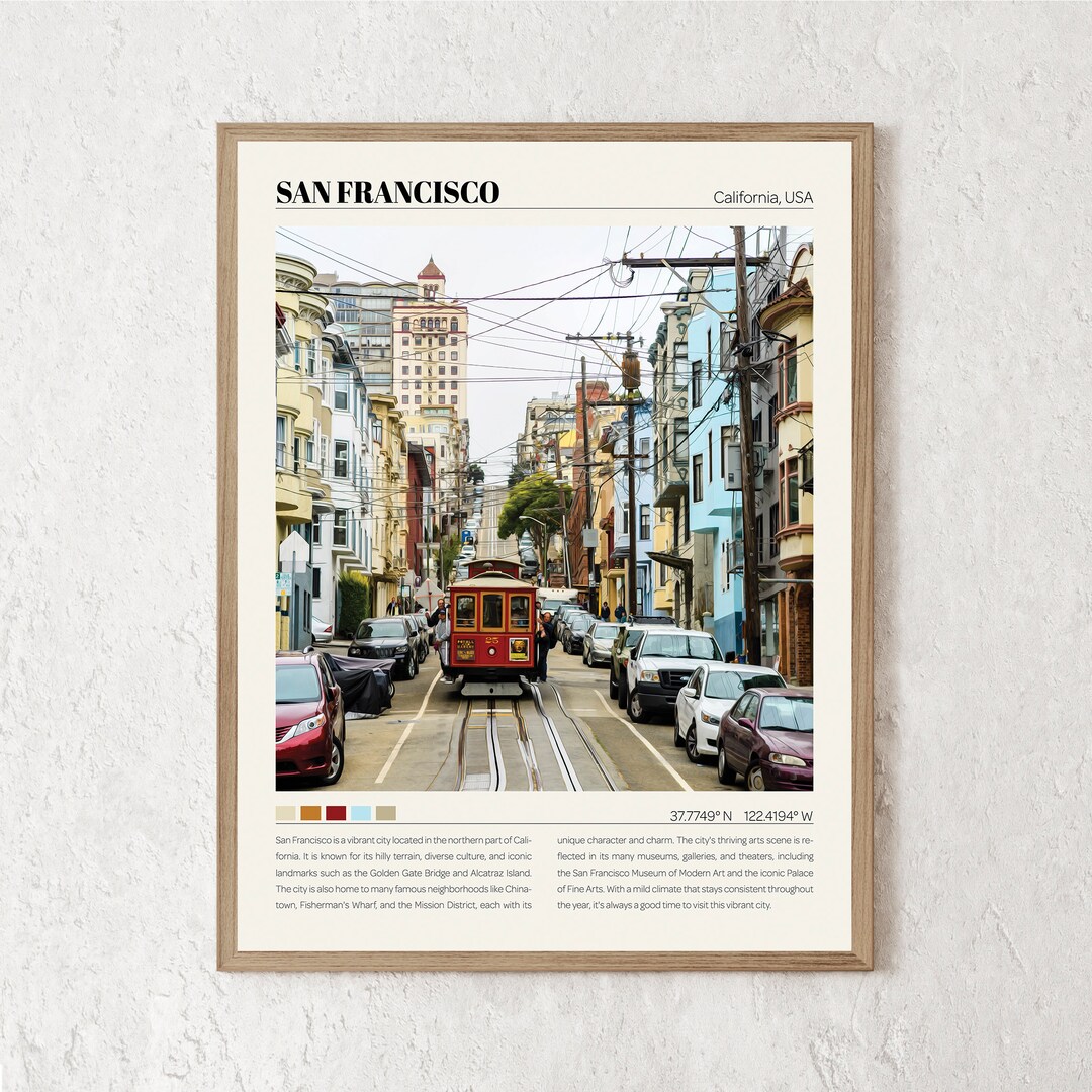 San Francisco Print San Francisco Wall Art San Francisco Poster San