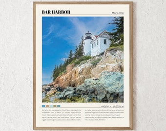 Bar Harbor Print | Bar Harbor Wall Art | Bar Harbor Poster | Bar Harbor Photo | Bar Harbor Canvas | Bar Harbor Decor Travel Gift