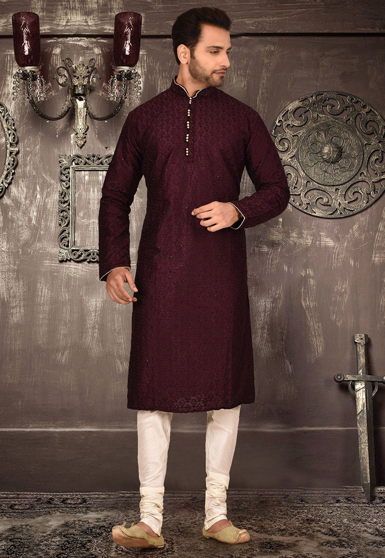 Kurta Pajama For Men Sherwani For Men Kurta Pajama Set Wedding Sherwani Indian Sherwani Pakistani Sherwani Pathani Kurta Indian Groom Outfit