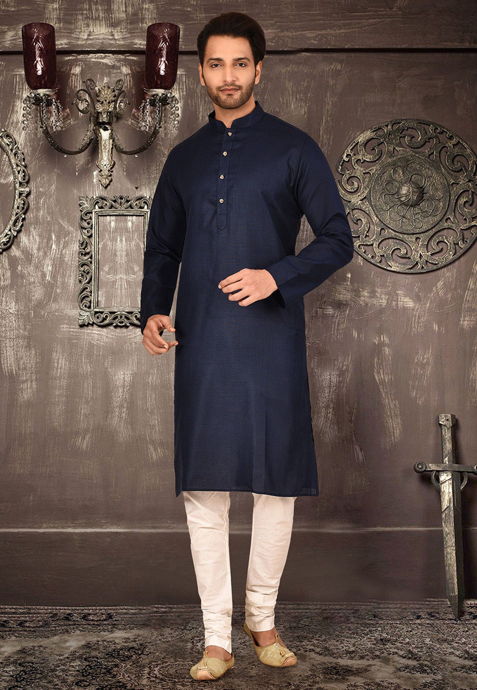 Kurta Pajama For Men Sherwani For Men Kurta Pajama Set Wedding Etsy