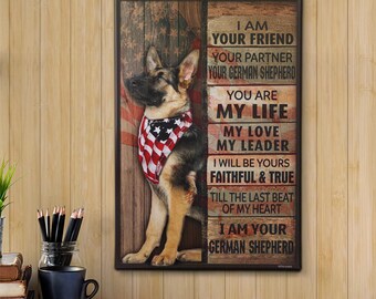 german shepherd memorial stone