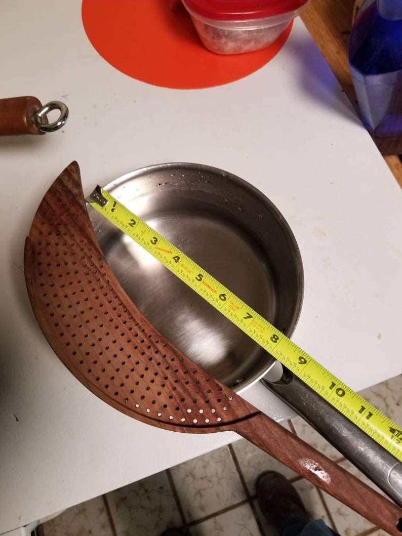 Wooden Colander Hand Held Etsy