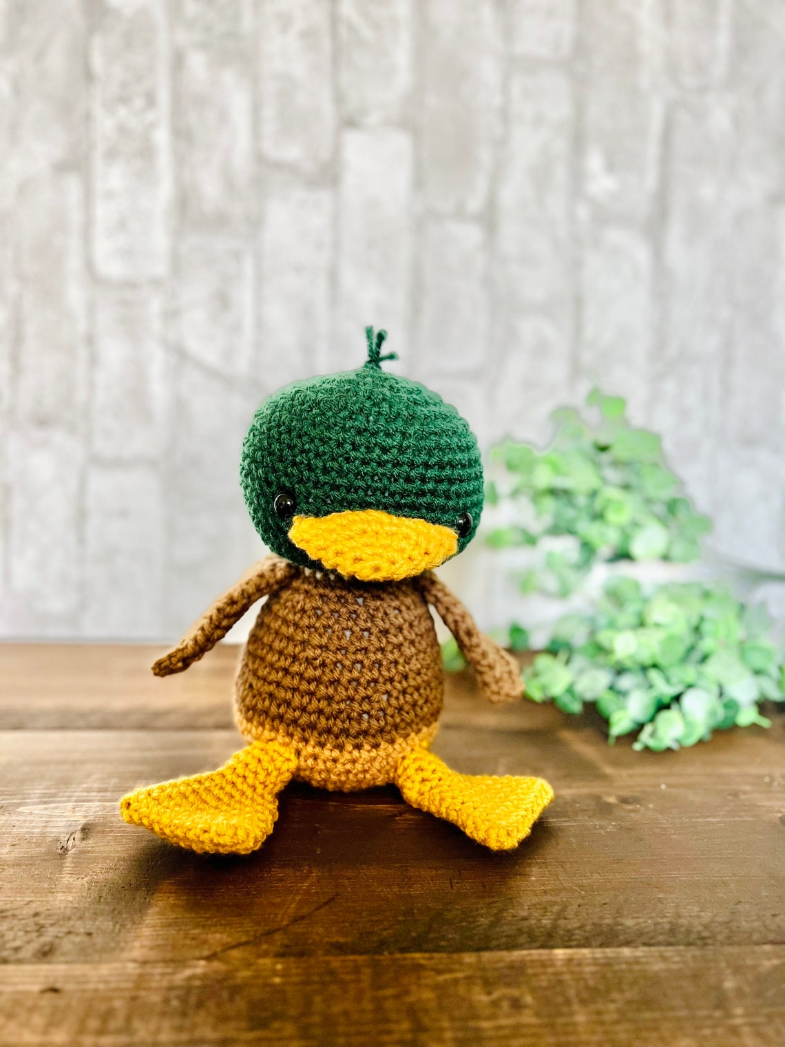 Handmade Crocheted Mallard Duck Mallard Duck Amigurumi Etsy