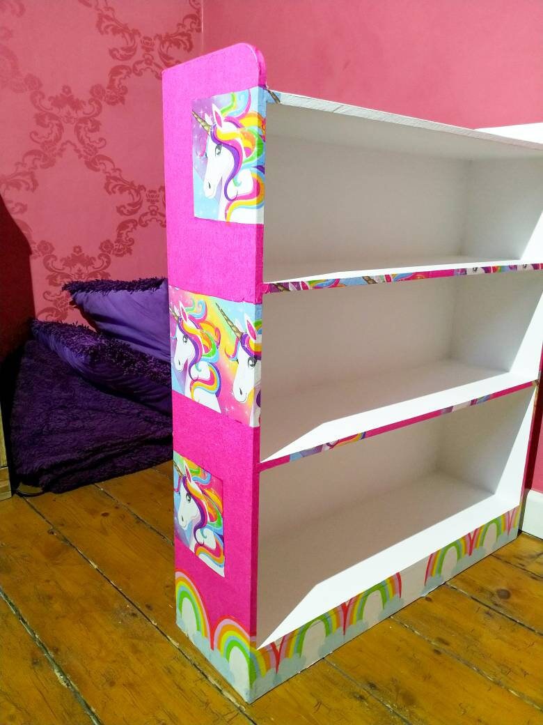 Children's Unicorn Bookcase or Storage Unit Etsy UK