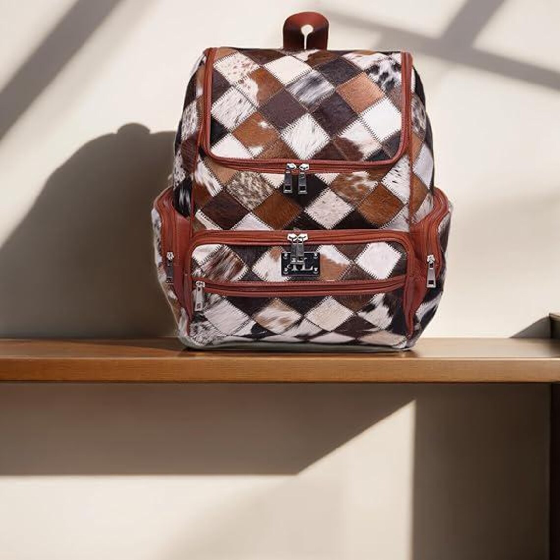 Cowhide Leather Backpack – Handcrafted Everyday Pack main image 1
