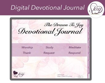 Roses - Digital Devotional Journal for GoodNotes - Worship, Study, Meditation, Gratitude, Asking, Responding