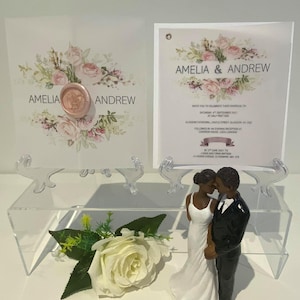 Bolero vellum wedding invitation