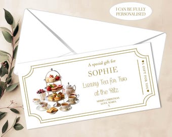 GIFT VOUCHER | Christmas Gift Voucher | Surprise Announcement | Personalised Voucher | Birthday Voucher | Handmade Ticket
