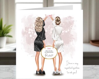 Will You Be My Bridesmaid Card, Bridesmaid Proposal Card, Personalised Bridesmaid Card, proposal bridesmaid gift, gift for my bridesmaid