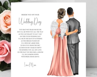 Personalized Son Wedding Day Card: Remembrance Gift From Mum