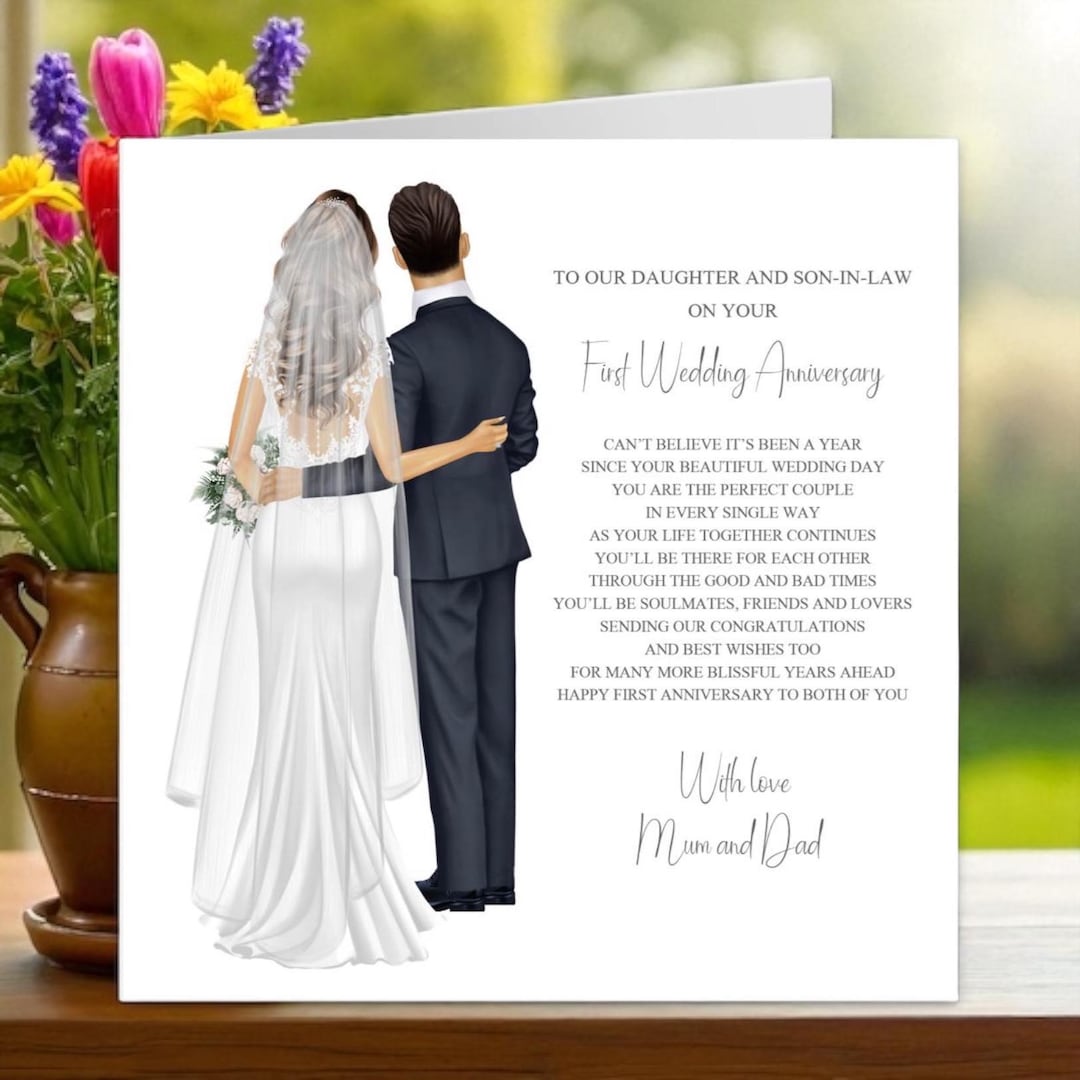 ICG Daughter & Son In Law Anniversary Card - Www