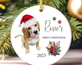 Personalized Pet First Christmas Bauble: Dog & Cat Ornament