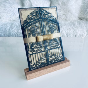 Iron Gate wedding invitation