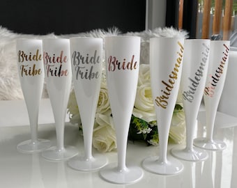 Personalised Vinyl Champagne Flutes