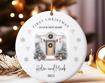 Personalized First Christmas New Home Ornament: Keepsake Bauble
