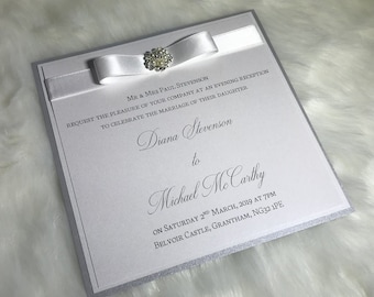 Opal wedding invitation