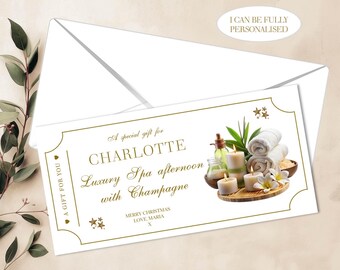 GIFT VOUCHER | Christmas Gift Voucher | Surprise Announcement | Personalised Voucher | Birthday Voucher | Handmade Ticket