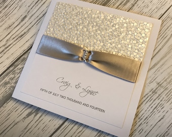 Pebble wedding invitation